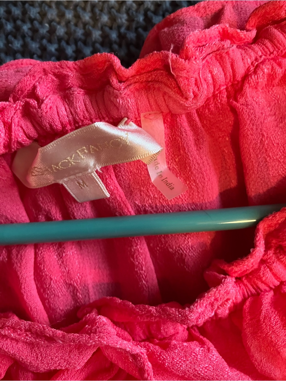 LoveShackFancy Pink Ruffled Crop Top - Picture 5 of 7
